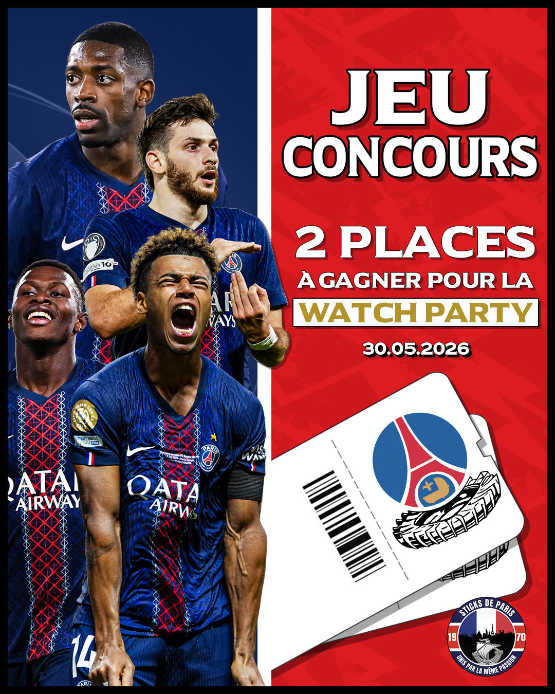 Jeu Concours : 2 places pour la Watch Party